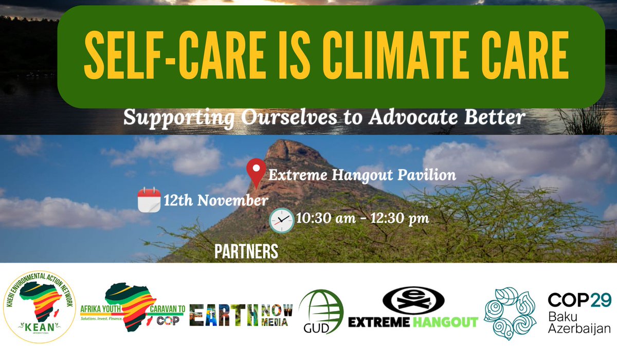 📢 We’re thrilled to be joining <a href="/extremehangout/">Extreme Hangout</a> at COP29 in Baku! Catch us in the Green Zone as we dive into Self-Care in our advocacy and bring impactful discussions to the stage. 🌍✨ Together, let’s spark change and work towards a sustainable future! 🌱💪
 #COP29
#COP29Baku