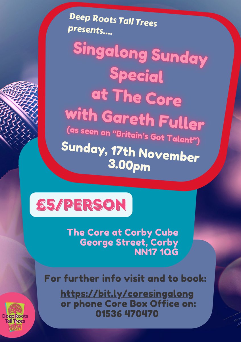 Are you ready for a brand new type of communal singing event? If so, then join our very first Singalong Sunday Special <a href="/thecorecorby/">The Core At Corby Cube</a> on Sunday 17/11 at 3pm - tickets available at: bit.ly/coresingalong