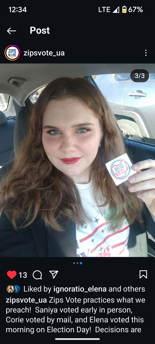 Y'all, we're going to be ok. Gen Z shall lead us. This is my baby girl who voted for a woman for President in her first presidential election. #ChooseJoy