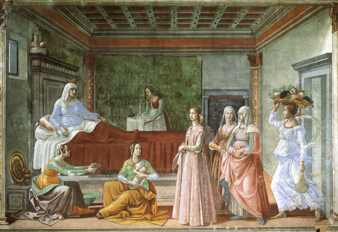 Victoria_S_Reed's tweet image. For the feast day of St. Elizabeth, mother of John the Baptist, who rarely gets to play a starring role in the history of art.