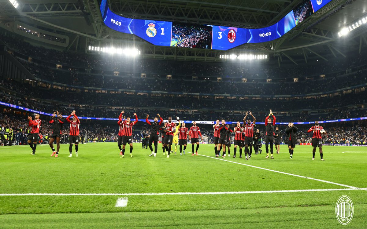 The latest entry into the long catalogue of famous AC Milan European nights 💫

#RealMilan #UCL #SempreMilan