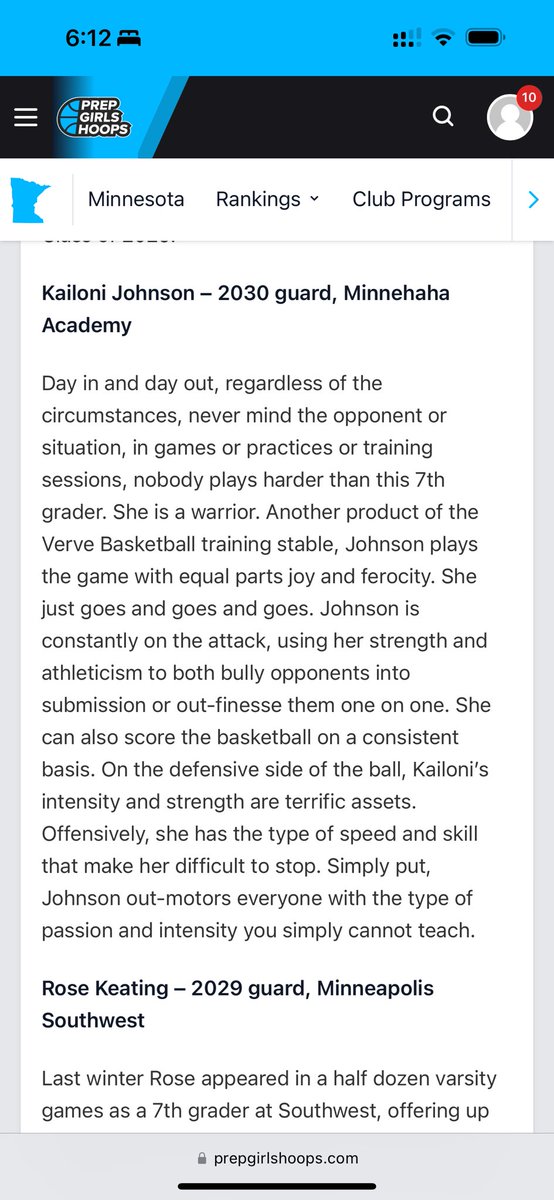 Kailoni Johnson (@johnson_kailoni) on Twitter photo Thank you <a href="/GMacHoops/">Grant McGinnis</a>. I am looking forward to this season at St. Louis Park and continuing to work! <a href="/VerveBasketball/">Coach Damien</a> @robietensaie Thank you <a href="/GMacHoops/">Grant McGinnis</a>. I am looking forward to this season at St. Louis Park and continuing to work! <a href="/VerveBasketball/">Coach Damien</a> @robietensaie