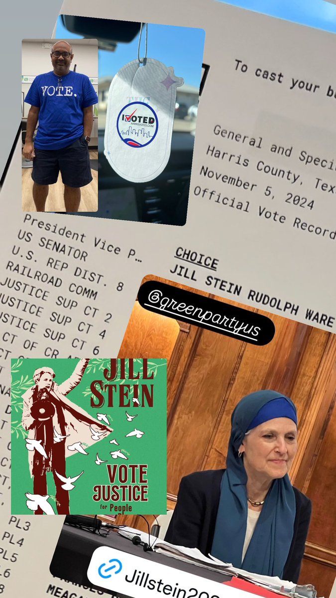 wajinator's tweet photo. Voted 🗳️ ✅ @DrJillStein 🇺🇸 #USAElections https://t.co/T7TxAarpVh