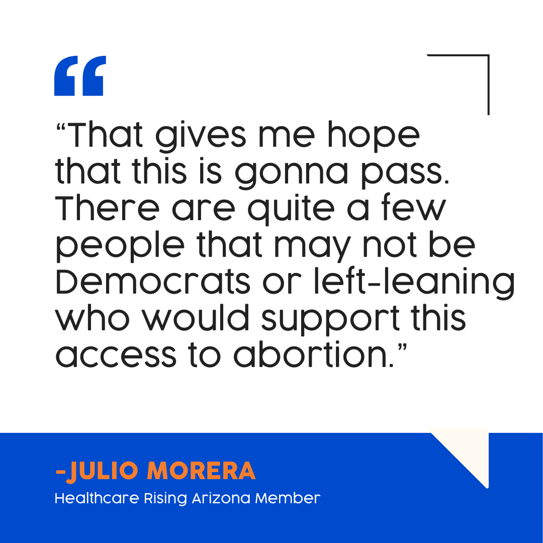 It feels divisive out there, but like our member Julio told the Guardian this week: Arizonans across the political spectrum agree the government has no place in our personal healthcare decisions. Make sure to go vote #YesOnProp139 before 7 pm tonight!