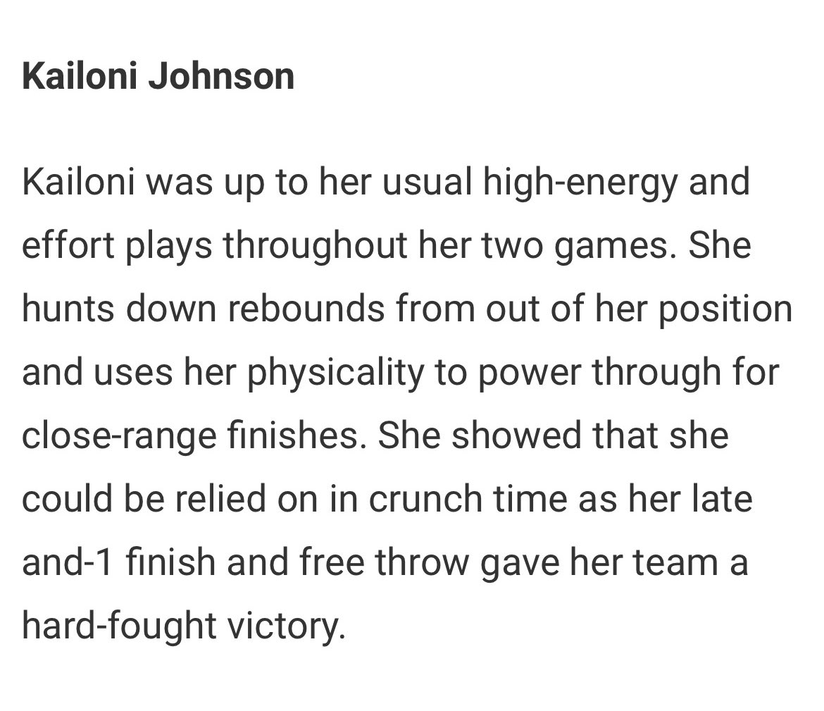 Kailoni Johnson (@johnson_kailoni) on Twitter photo Thank you <a href="/JrAllStarMN/">Minnesota Jr. All-Star GBB</a>. Can't wait for the last Fall
Exclusives games on Friday! Thank you <a href="/JrAllStarMN/">Minnesota Jr. All-Star GBB</a>. Can't wait for the last Fall
Exclusives games on Friday!