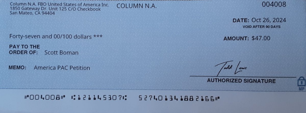 boman2012's tweet image. Thank you @elonmusk for your generosity &amp;amp; integrity.  I got this faster  than #ElonTime! I signed because I love our 1st &amp;amp; 2nd Constitutional Amendments. That's also why I voted for @ChaseForLiberty instead of #Bumpstock ban @realDonaldTrump or #AR15 ban @KamalaHarris 

#Freedom!