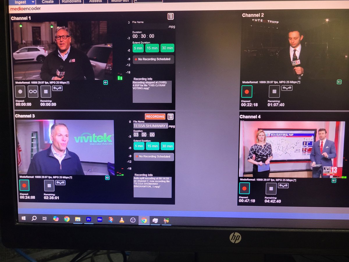 #HappeningNow
Lots of live action for #ElectionDay !! 🗳📺🇺🇸  <a href="/dlevywnyt/">Dan Levy</a> <a href="/RMTiede/">Rachel</a> <a href="/SteveKuzj/">Steve Kuzj</a> <a href="/zachrichtertv/">Zach Richter</a>