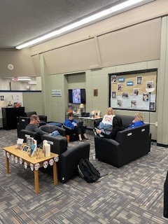 November 1st was a busy day of learning for our staff. Mrs. Amy Hiebert, 5th grade science/social studies teacher, and Mr. Kyle Regier, HHS social studies teacher, led the way in helping teachers to learn the Apple Elements of Learning and leveling up lessons.