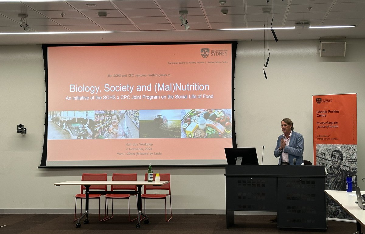 Sydney Centre for Healthy Societies (@sydney_chs) on Twitter photo Prof Stephen Simpson <a href="/eatlikeanimals/">Prof David Raubenheimer & Prof Stephen Simpson</a> from <a href="/CPC_usyd/">Charles Perkins Centre</a> launching today's workshop on 'Biology, Society and (Mal)nutrition'. Looking forward to a thought provoking day exploring the social life of food! Prof Stephen Simpson <a href="/eatlikeanimals/">Prof David Raubenheimer & Prof Stephen Simpson</a> from <a href="/CPC_usyd/">Charles Perkins Centre</a> launching today's workshop on 'Biology, Society and (Mal)nutrition'. Looking forward to a thought provoking day exploring the social life of food!