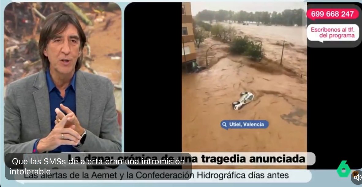 Se cargó la UVE; se rió de los SMS de alerta; desoyó a la AEMET; llego tarde a la reunión del gabinete de crisis porque  estaba recibiendo un premio; gobierna gracias a la ultraderecha y ahora trata cobardemente de escurrir el bulto y culpar a otros: se llama Carlos Mazón.