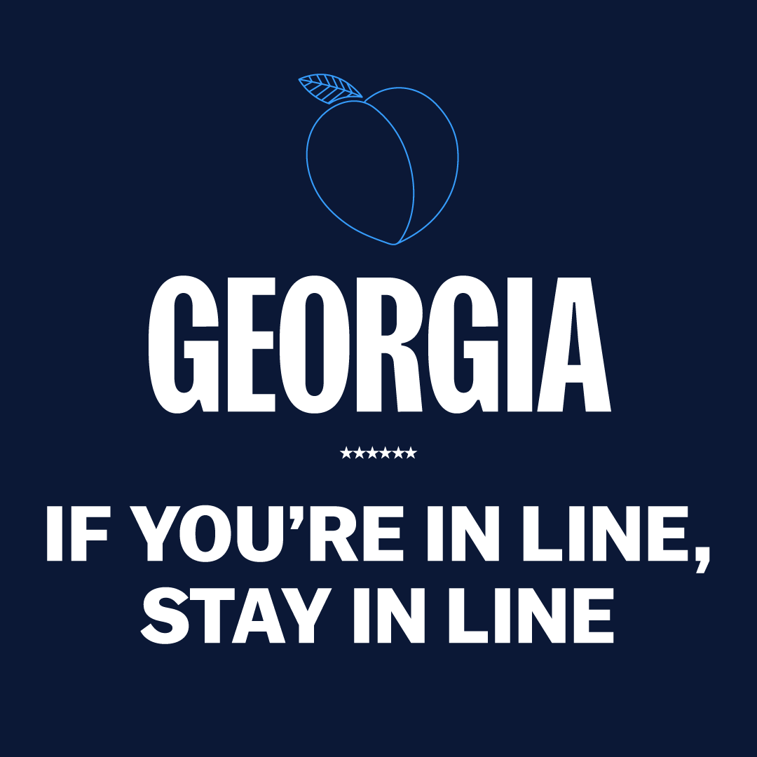 KamalaForGA's tweet image. ⏰ Polling Locations in Georgia will be closing soon! ⏰ Make sure you and everyone you know get to your polling location ASAP! Remember, if you’re in line when polls close, you have the right to vote—so stay in line. Let’s make every vote count! 🗳️