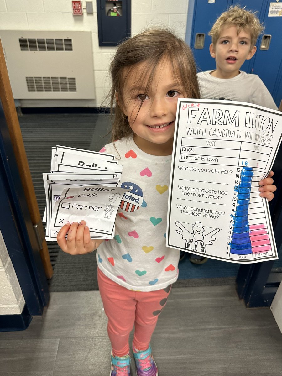 MissConnsClass's tweet image. We voted today! The results are in #DuckForPresident 🇺🇸 🗳️ 🦆