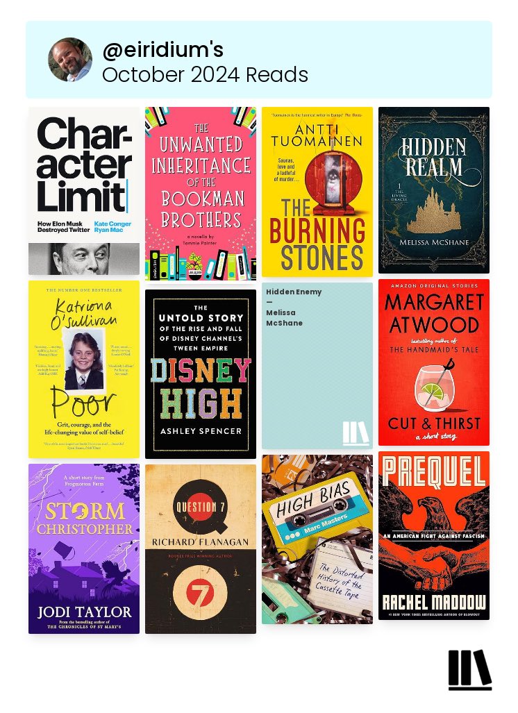 Eclectic October Reads …