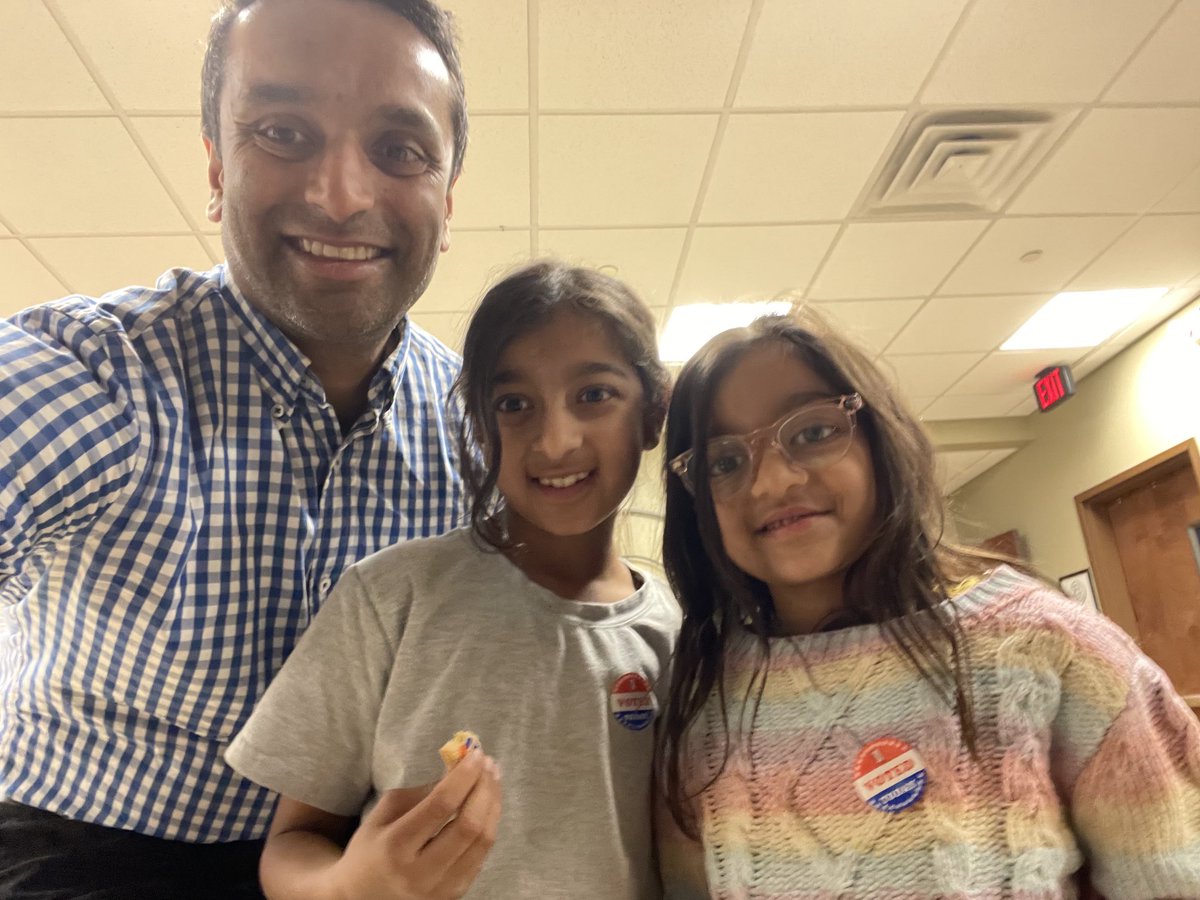 Had a couple of helpers this year to cast my ballot