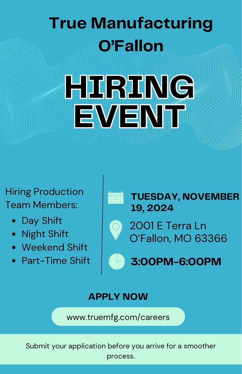 True Mfg Jobs tweet media