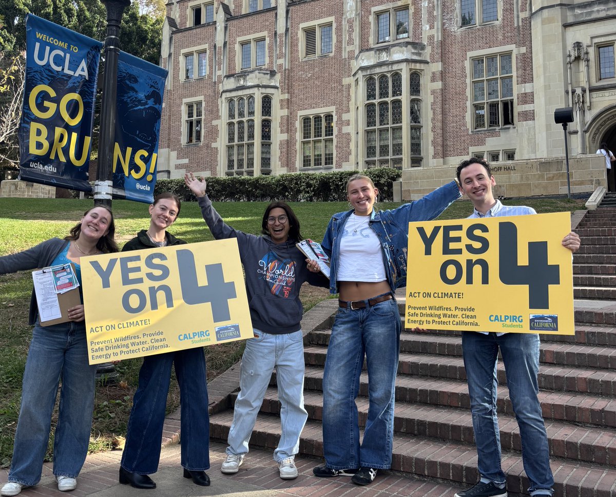 Laura Deehan (@lauracdeehan) on Twitter photo #GoBruins <a href="/CALPIRGStudent/">CALPIRGStudent</a> @ucla reminding students to #VOTE <a href="/YesOnProp4CA/">Yes On Prop 4 CA</a> <a href="/stevenmking95/">Steven King</a> <a href="/EnvCalifornia/">Environment California</a> <a href="/LiwanagOri/">Ori Liwanag</a> <a href="/Kathryn_GV/">Kathryn Gonzalez-Valle</a> #CleanAir #CleanWater #ActonClimate #GoBruins <a href="/CALPIRGStudent/">CALPIRGStudent</a> @ucla reminding students to #VOTE <a href="/YesOnProp4CA/">Yes On Prop 4 CA</a> <a href="/stevenmking95/">Steven King</a> <a href="/EnvCalifornia/">Environment California</a> <a href="/LiwanagOri/">Ori Liwanag</a> <a href="/Kathryn_GV/">Kathryn Gonzalez-Valle</a> #CleanAir #CleanWater #ActonClimate