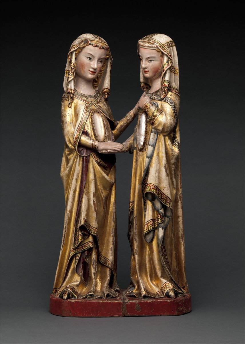 Victoria_S_Reed's tweet image. For the feast day of St. Elizabeth, mother of John the Baptist, who rarely gets to play a starring role in the history of art.
