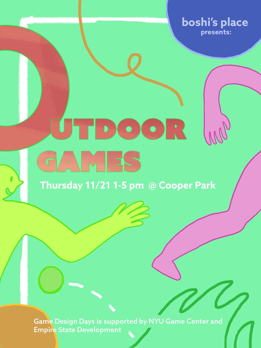 do you want to: 
- use public space for play?  
- willfully discard valuable productivity time? 
- play games in the grass? 
- with others who feel the same?

great! come to our outdoor games event on nov 21st from 1-5pm in cooper park.

boshis.place/events/24-11-2…

details below...