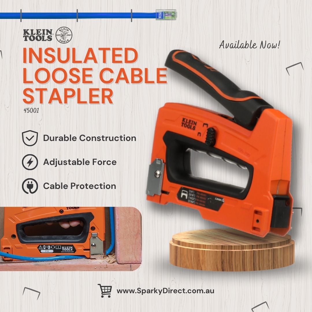 Sparkydirect's tweet image. 🔌 Tired of messy cables ruining your clean install? 
Meet the Klein Tools 45001 Loose Cable Stapler! 👷‍♂️ 
sparkydirect.com.au/p/klein-tools-…
#SparkyDirect #Electricians #CableManagement #KleinTools
