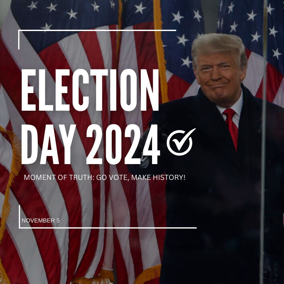 AuthorJLLopez's tweet photo. Election Day is here! 🇺🇸 Stand up for conservative values and make your voice heard. Protect our freedoms and secure a strong future. get out and vote today! #VoteRepublican #ElectionDay2024 https://t.co/E5ayRBqYmV
