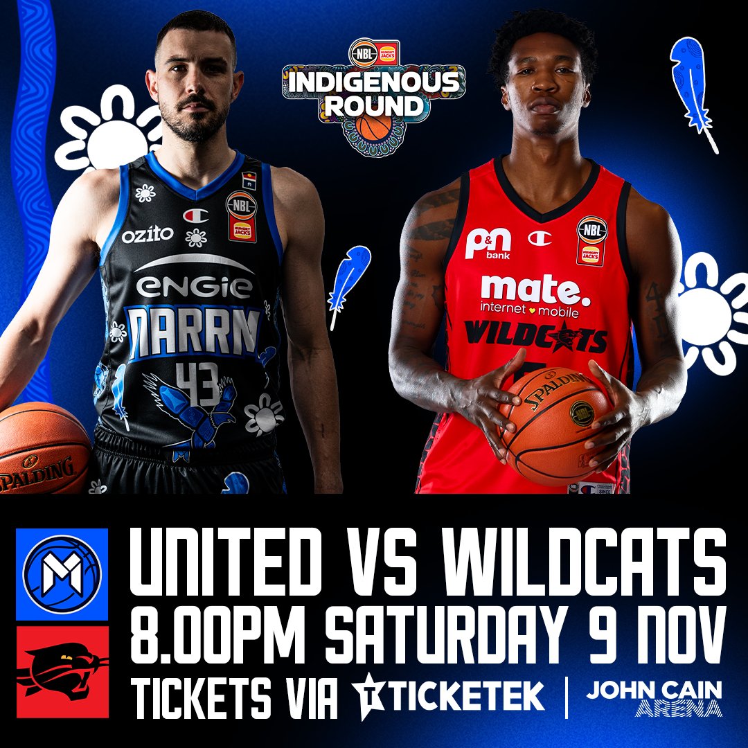 John Cain Arena (@johncainarena) on Twitter photo β© π¨π£ π‘ππ«π§ β©
<a href="/MelbUnited/">Melbourne United</a> are back at home this Saturday night to face the Wildcats in Indigenous Round.
π Tickets: bit.ly/JCA-UNITED0825 β© π¨π£ π‘ππ«π§ β©
<a href="/MelbUnited/">Melbourne United</a> are back at home this Saturday night to face the Wildcats in Indigenous Round.
π Tickets: bit.ly/JCA-UNITED0825