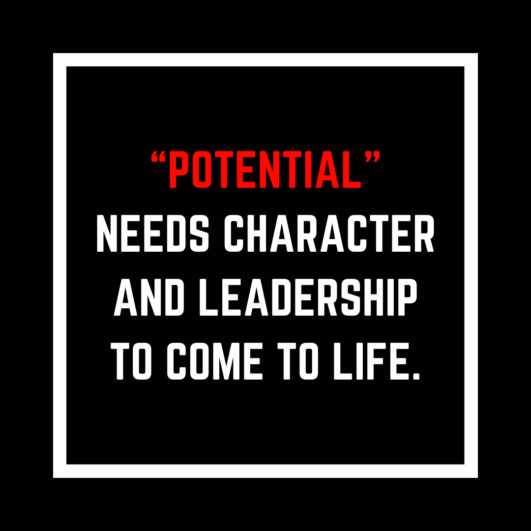 Lead_Em_Up's tweet photo. Character and leadership transform potential from possibility into reality.

#LeadEmUp https://t.co/REyCrCiTov
