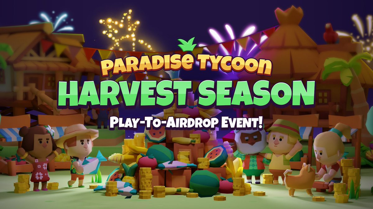 🌴 Reflecting on Harvest Season 🌴 (1/10)
Over the past couple of months, our Harvest Season P2A event has been full of excitement. Weekly fishing competitions sparked lively conversations and friendly rivalries among players. As we move closer to the full game launch, let's dive