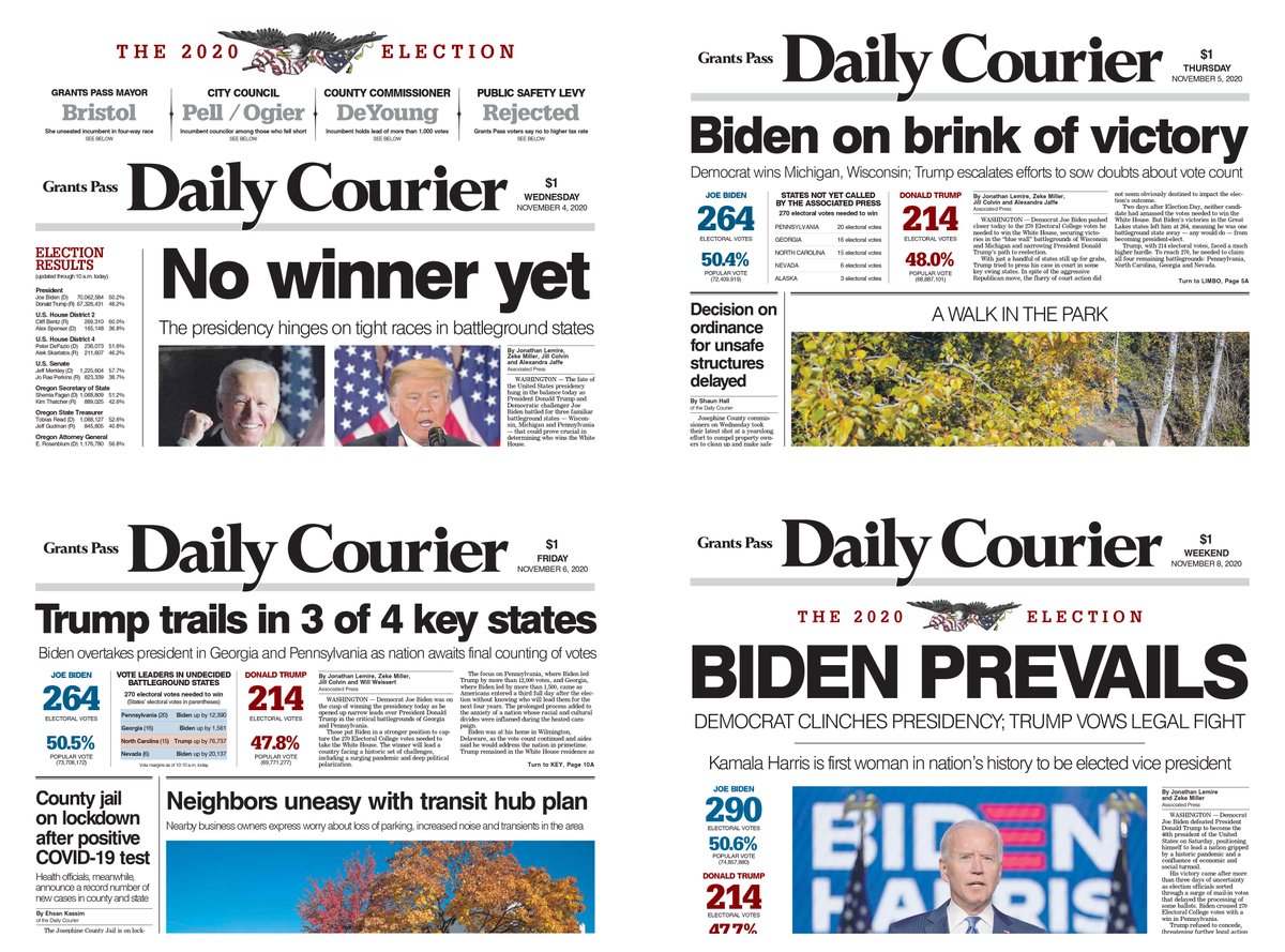 Four years ago it took four editions. AP called it on Saturday morning.