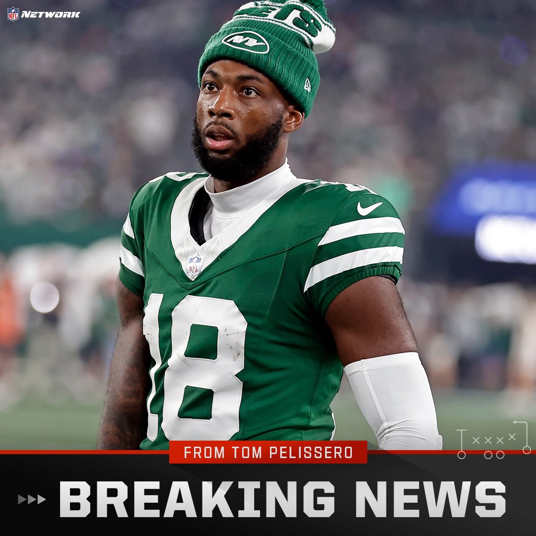TomPelissero's tweet photo. Trade! The #Jets are sending veteran WR Mike Williams to the #Steelers, per sources. https://t.co/fi3Qa8vzy2