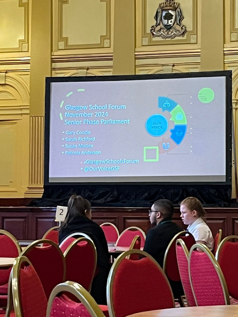 Thank you once again to our fabulous Glasgow School Forum representatives, Hollie F, Hollie H and Victoria! 👏 #pupilvoice #Article12 
Shout out to <a href="/MichaelCYC_StMM/">Michael H</a> for escorting them 👏