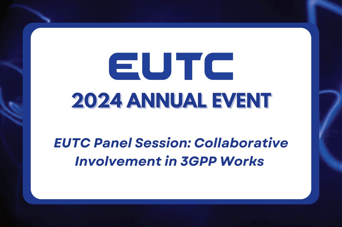 🌟 Join us at #EUTC2024AnnualEvent for a panel on Collaborative Involvement in 3GPP Works! Discover EUTC's efforts in telecom updates and the importance of collaboration for utility resilience. Special thanks to our Board Members for their insights! #3GPP #Telecommunications