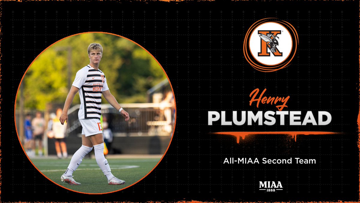Kalamazoo College Athletics (@khornets) on Twitter photo Congratulations to Henry Plumstead on his selection to the All-MIAA Second Team! #GoHornets <a href="/kzoomensoccer/">Kalamazoo College Men's Soccer</a>
Story: tinyurl.com/yup7ud6j Congratulations to Henry Plumstead on his selection to the All-MIAA Second Team! #GoHornets <a href="/kzoomensoccer/">Kalamazoo College Men's Soccer</a>
Story: tinyurl.com/yup7ud6j