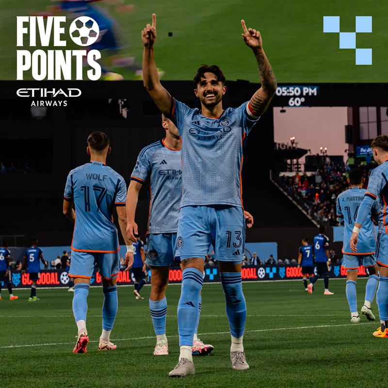 newyorkcityfc's tweet photo. Taking the fight back to Cincy.

🤝 @etihad