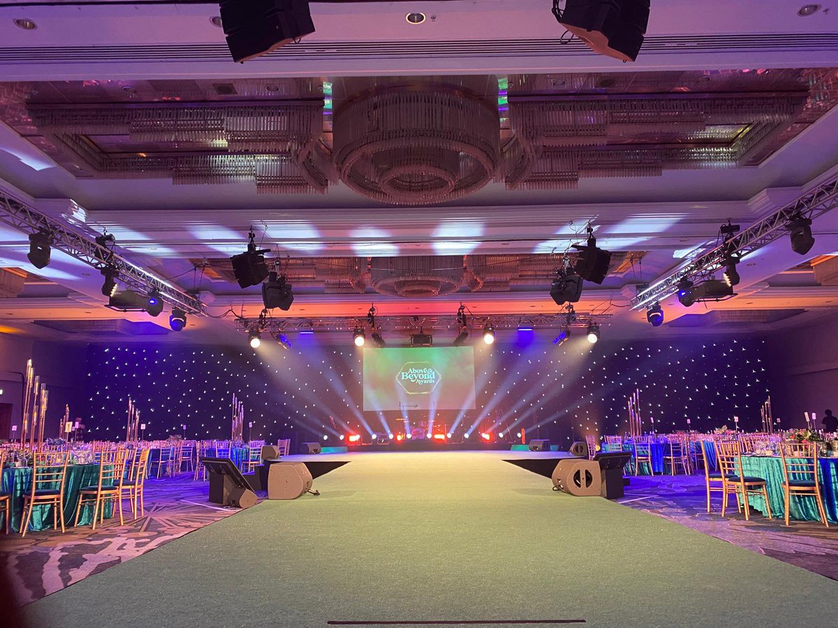 The stage is set and ready for showtime! 
Thank you <a href="/gaspcreative/">GASP CREATIVE</a> for having us.
#collaboration #awards #partnership #birminghamHiltonMetropole
