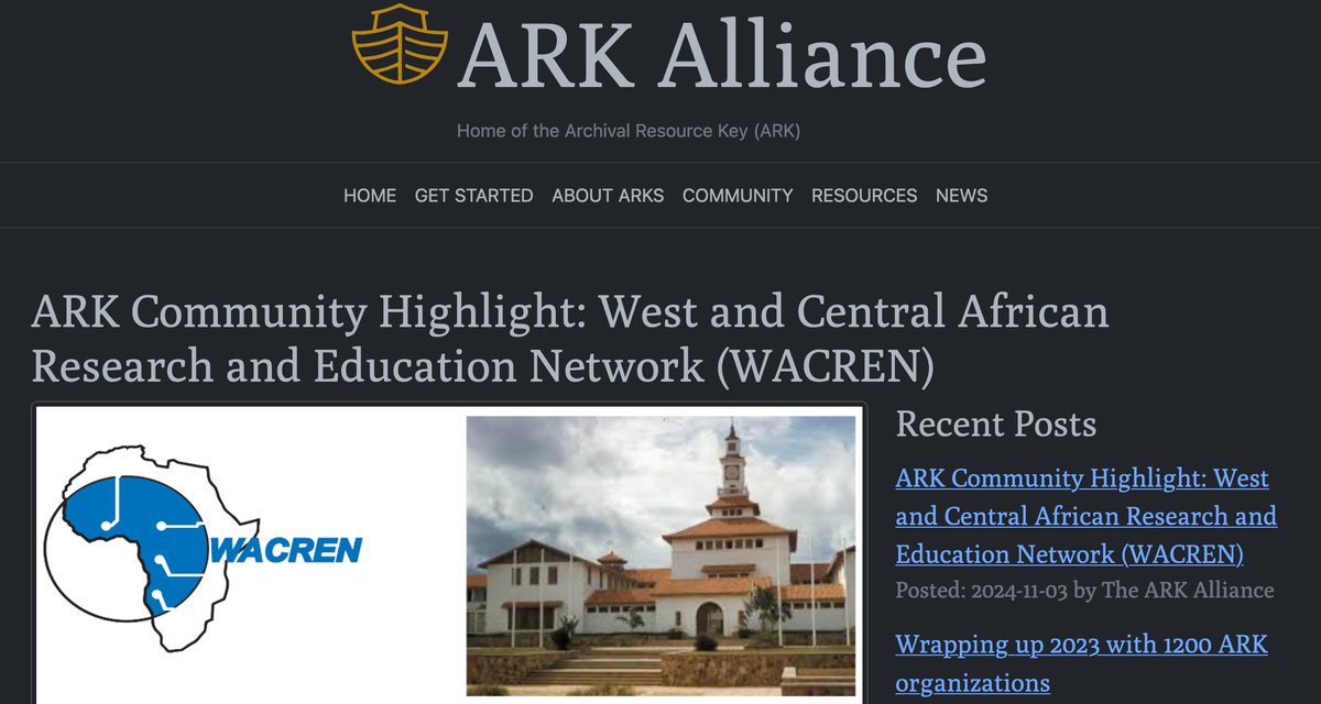 WACREN (@wacren) on Twitter photo Across the world π the adoption of Archival Resource Keys (#ARKs) <a href="/arks_org/">πππ ππ₯π₯π’ππ§ππ</a> is gaining momentum due to its competitive value to the #academic π¨βπcommunity. WACREN has developed a service based on ARKs, extending its benefits to the #African #research and #education landscape Across the world π the adoption of Archival Resource Keys (#ARKs) <a href="/arks_org/">πππ ππ₯π₯π’ππ§ππ</a> is gaining momentum due to its competitive value to the #academic π¨βπcommunity. WACREN has developed a service based on ARKs, extending its benefits to the #African #research and #education landscape
