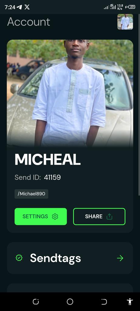 Bakare Michael (@offdon0727) on Twitter photo <a href="/WensyOfWeb3/">πππππ ππ
ππππ π€ π½βΏ</a> <a href="/Send/">Send</a> <a href="/vict0xr/">/vic || -victor.eth</a> <a href="/send_africa/">Send Africa</a> <a href="/InvestorBateon/">Bπ
°οΈteon</a> Try it and make sending a breeze #SendMadeEasy <a href="/WensyOfWeb3/">πππππ ππ
ππππ π€ π½βΏ</a> <a href="/Send/">Send</a> <a href="/vict0xr/">/vic || -victor.eth</a> <a href="/send_africa/">Send Africa</a> <a href="/InvestorBateon/">Bπ
°οΈteon</a> Try it and make sending a breeze #SendMadeEasy