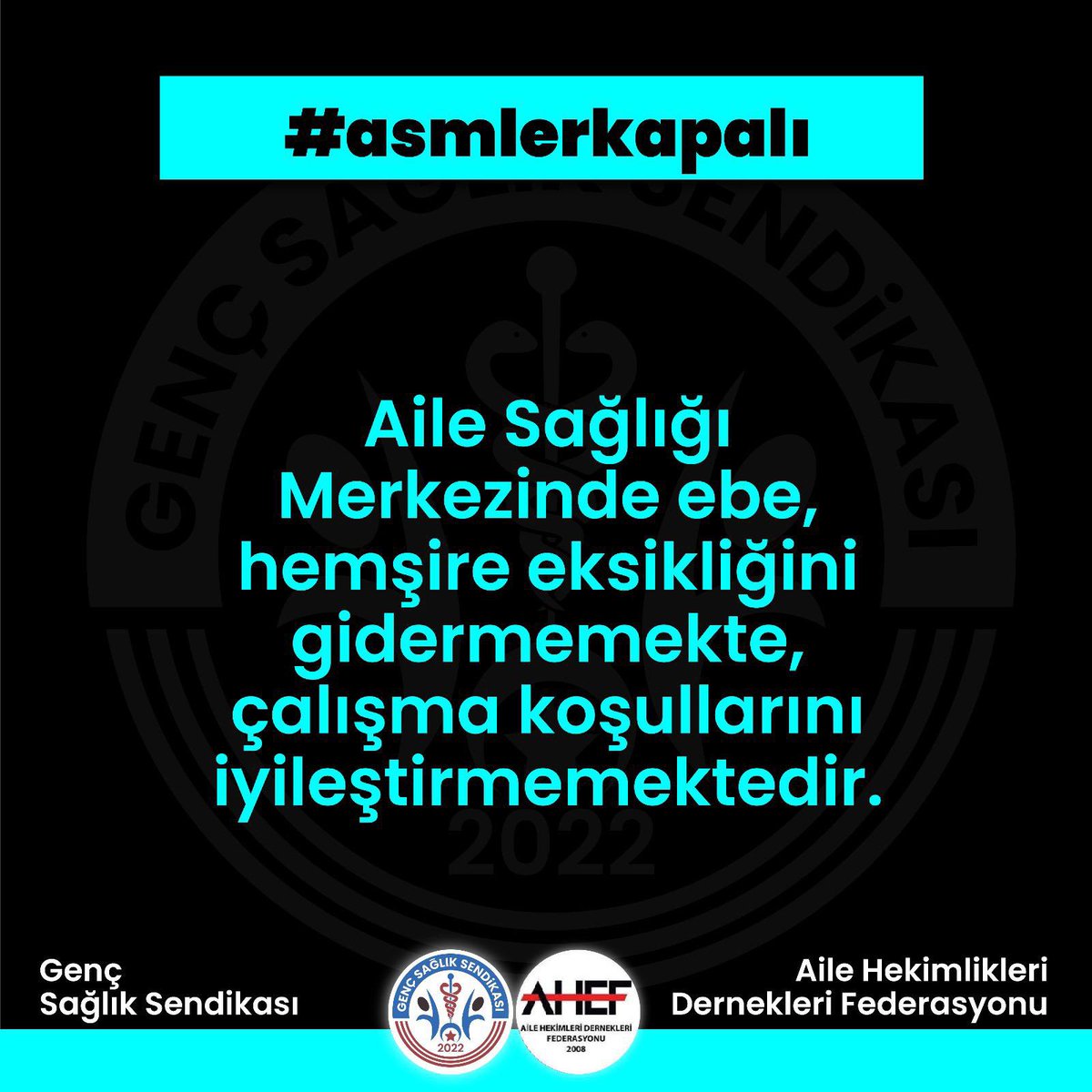 Aile Hekimliği Sözleşme ve Ödeme Yönetmeliği aile hekimliği sistemi ve birinci basamak sağlık hizmetlerinin mağduriyetine yol açmaktadır.
Yönetmelik ivedilikle  lağv edilmelidir.

#asmlerkapalı
