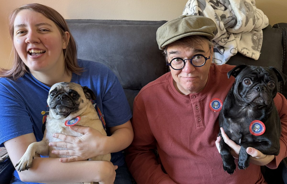 Our pugs voted! 😂
<a href="/rumhud/">Robert Hudson</a> <a href="/HudsonSchuyler/">Schuyler Noelle Hudson</a>