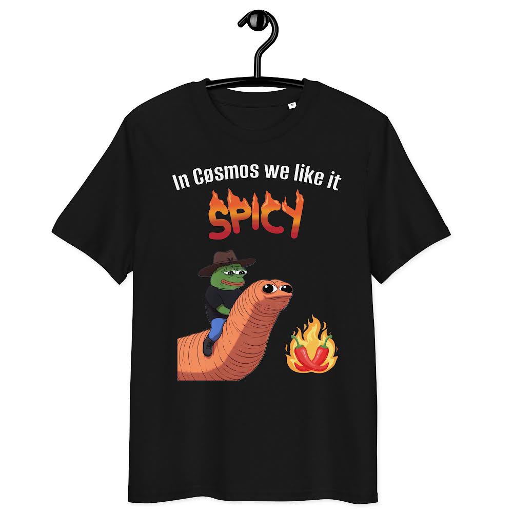 Cøsmos Merch Store ⚛️ (@cosmosmerchs) on Twitter photo 🔥 The spiciest memecoin in Cosmos just dropped in the Cosmos Merch Store! 🔥
$SPICE is here, and it’s ready to turn up the heat 🌶️
Ready to show off your SPICE pride? 
Grab your merch NOW and rock the trendiest gear in Cosmos! 🚀
👉 Shop now: cosmosmerchstore.com/product-catego… 🔥 The spiciest memecoin in Cosmos just dropped in the Cosmos Merch Store! 🔥
$SPICE is here, and it’s ready to turn up the heat 🌶️
Ready to show off your SPICE pride? 
Grab your merch NOW and rock the trendiest gear in Cosmos! 🚀
👉 Shop now: cosmosmerchstore.com/product-catego…