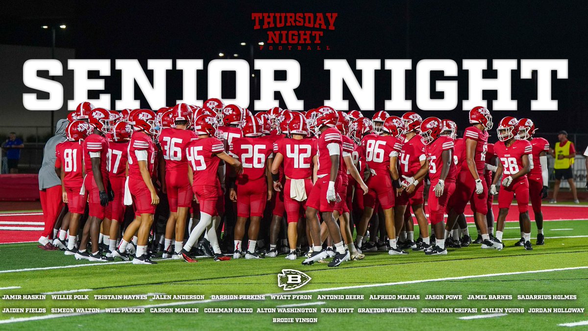 Senior Night is this Thursday! See y'all November 7th!

#BlxIndianNation | #OneTribe