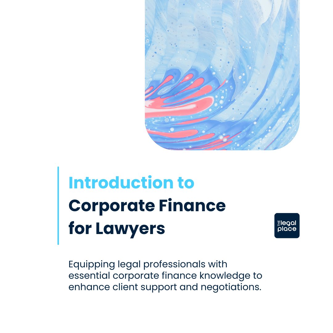 lexstream_io's tweet photo. Law meets finance in our course 'Introduction to Corporate Finance for Lawyers.'

Guided by Luís Brandão, a seasoned Financial Consultant with over a decade of experience, including 5 years working closely with lawyers, this course breaks down core financial concepts tailored for legal professionals, making it easier to navigate complex client cases and financial negotiations with confidence.

A must for any lawyer looking to elevate their practice with essential finance insights.

Check it now!
https://t.co/PsLlPiOg73

#TheLegalPlace #LegalEducation