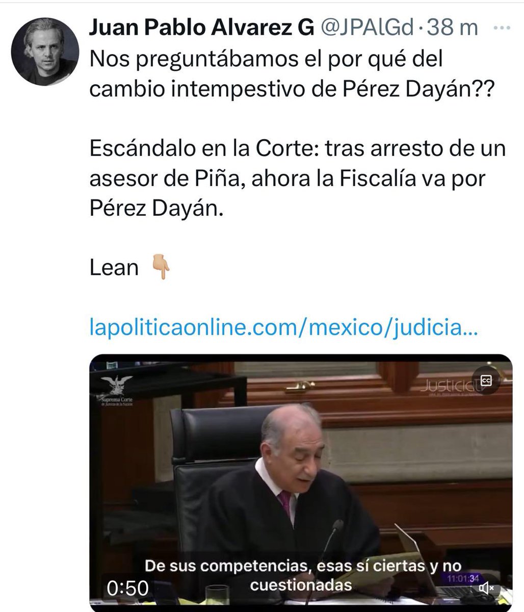 salcedo_marcela's tweet photo. @SCJN_Clips https://t.co/YQoStX7rDm