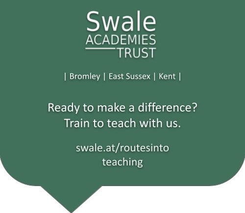 Ready to make a difference? Find out more here: swale.at/routesintoteac…