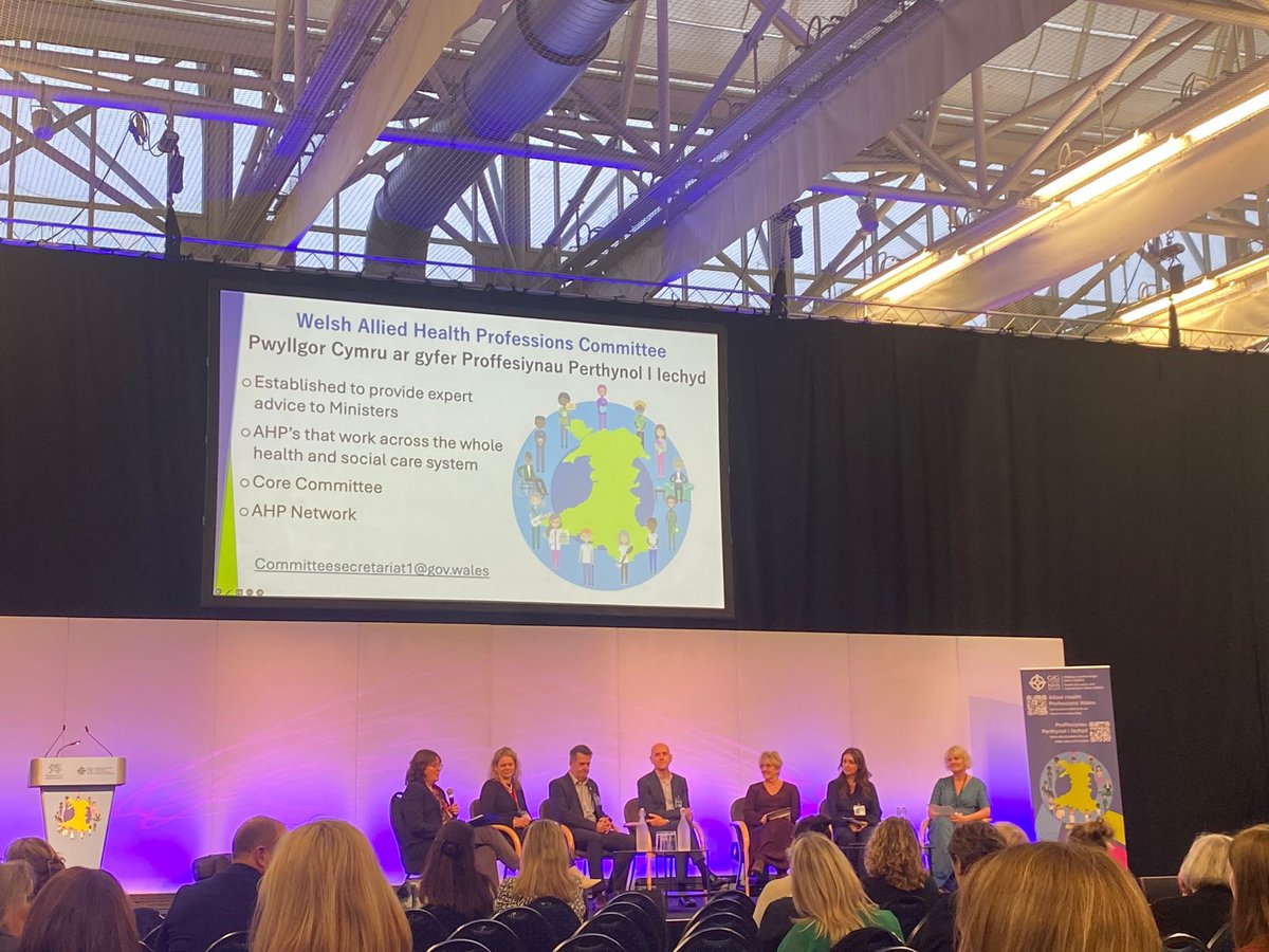 Very interesting panel discussion at the AHP Conference in Cardiff today #OTWeek2024 💚