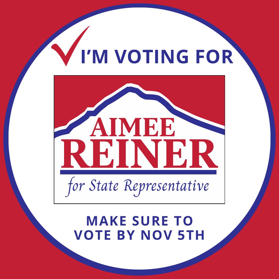 aimeereinerhd39's tweet photo. A huge thank you to everyone who has supported me on this journey! We’re feeling hopeful and are ready to get to work for our community. 

Make sure to get your ballots in today by 8 PM! https://t.co/CfTMpexnCT