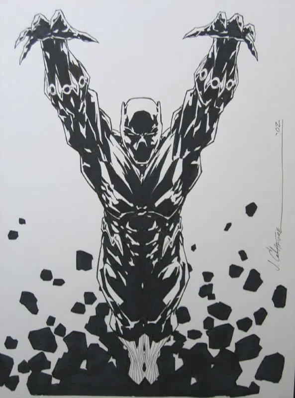 iamluke85's tweet photo. #blackpanther artwork by #JimCalafiore https://t.co/uN4XtMzM0Q