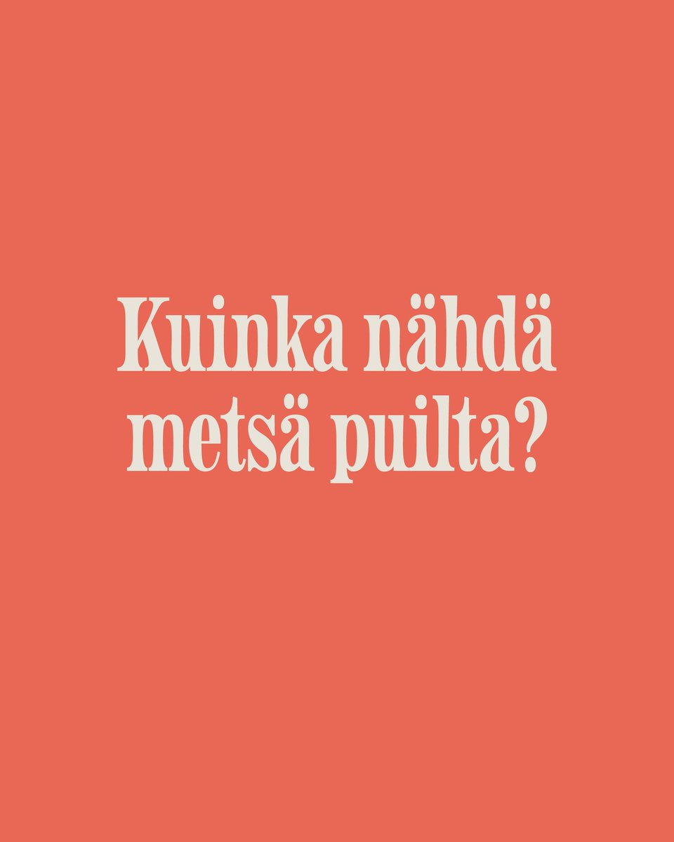 Toimittaja <a href="/lottanarhi/">Lotta Närhi</a>'n ja minun "Kuinka nähdä metsä puilta" -projekti on Instagramissa @nae.metsa.puilta. Jos #metsät ja #metsänomistaja kiinnostaa, ota seurantaan! Projektia ovat tukeneet Jokes, Suomen Luonnonsuojelun Säätiö, Suomen tiedetoimittajain liitto ja Grafia ry.