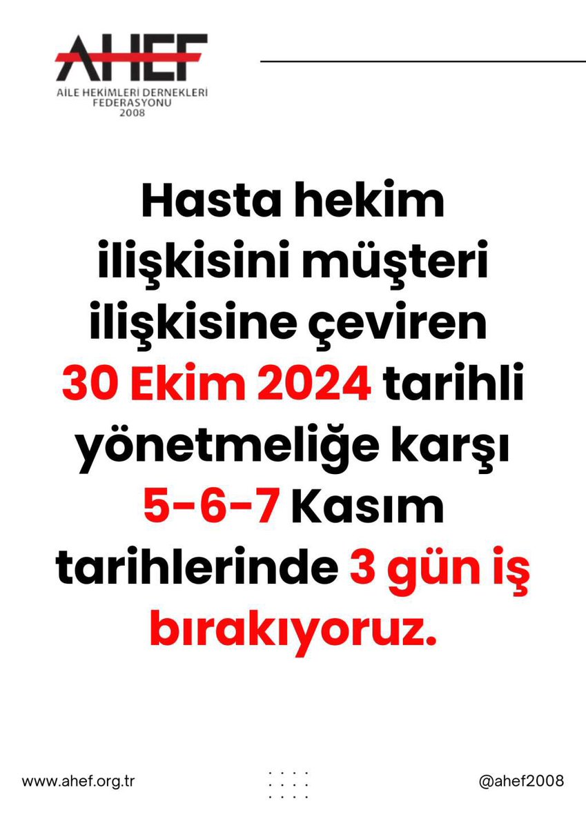 Aile Sağlığı merkezlerini ticarethaneye, Aile hekimlerini de tüccara dönüştürmek isteyen bu yönetmeliğe karşı olduğumuz için
 #asmlerkapalı
#zuluemyoenetmeliği