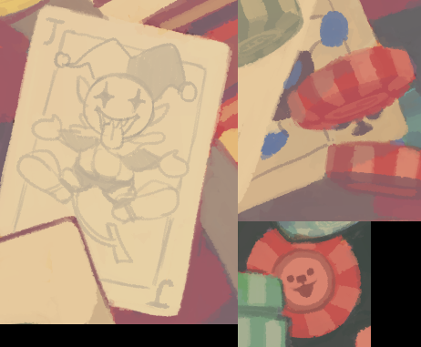 DailyDeltarune's tweet photo. Lancer, C. Round, and Jevil all have cameos in the casino themed border that is exclusive to the Xbox One version of Undertale.

#Deltarune #Undertale #Lancer #CRound #Jevil https://t.co/T9dgVjPNUF