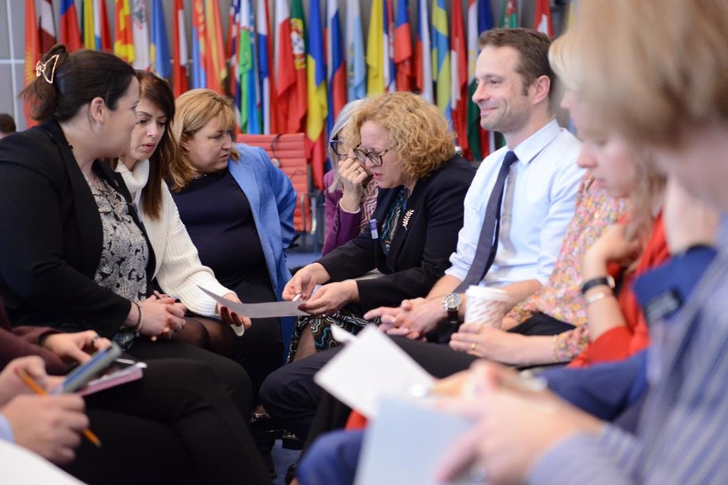 🇩🇪 proudly supports <a href="/OSCE/">OSCE</a> as a global leader in Confidence-Building-Measures in the Cyber realm which aim to prevent political or military tensions.
🇩🇪Amb Schütz and 🇨🇭Amb Nägeli introduced a scenario-based discussion among more than 60 reps of the 57 OSCE states.

Pics: OSCE